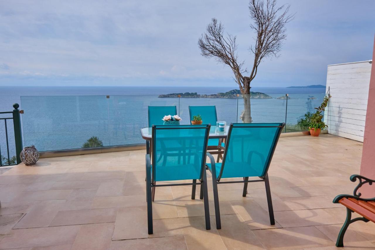 Villa Meli Afionas Corfu Bagian luar foto