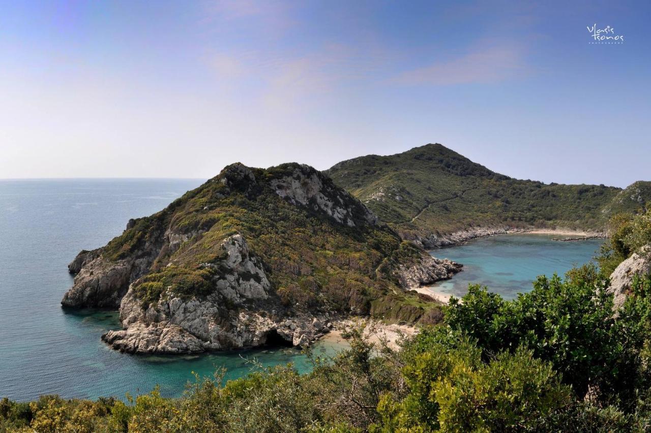 Villa Meli Afionas Corfu Bagian luar foto